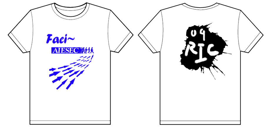 中国人民大学【AIESEC Faci】的文化衫已经做好了