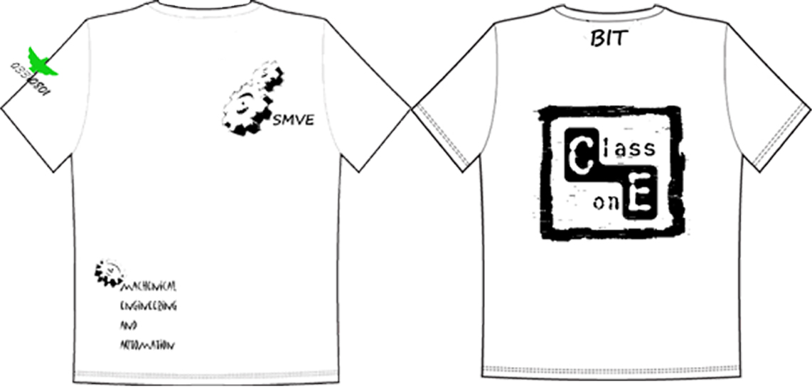 北京理工大学良乡校区0330801班的t-shirt已经做好了