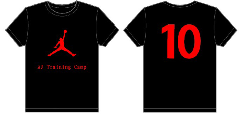 中国青年政治学院--【AJ Training Camp】的文化衫已经做好了
