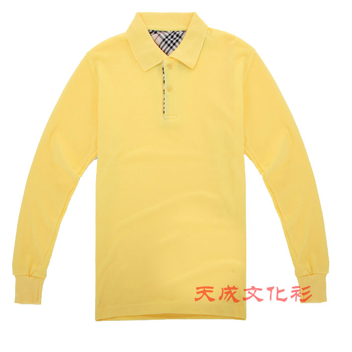 高品质长袖t恤--明黄