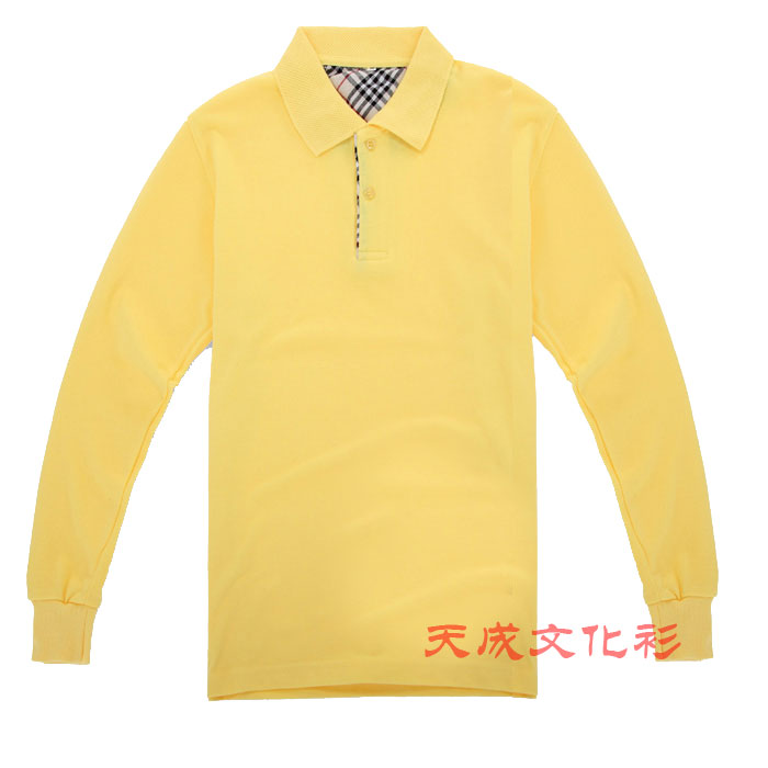 高品质长袖t恤--明黄